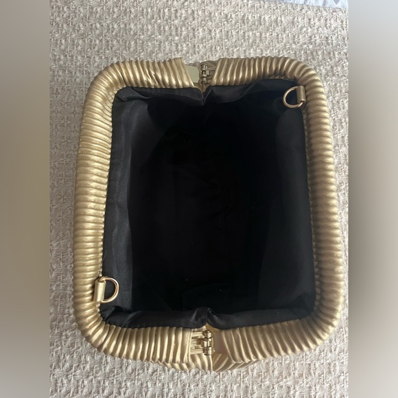 Gold Ruched Bag - Picture 8 of 10